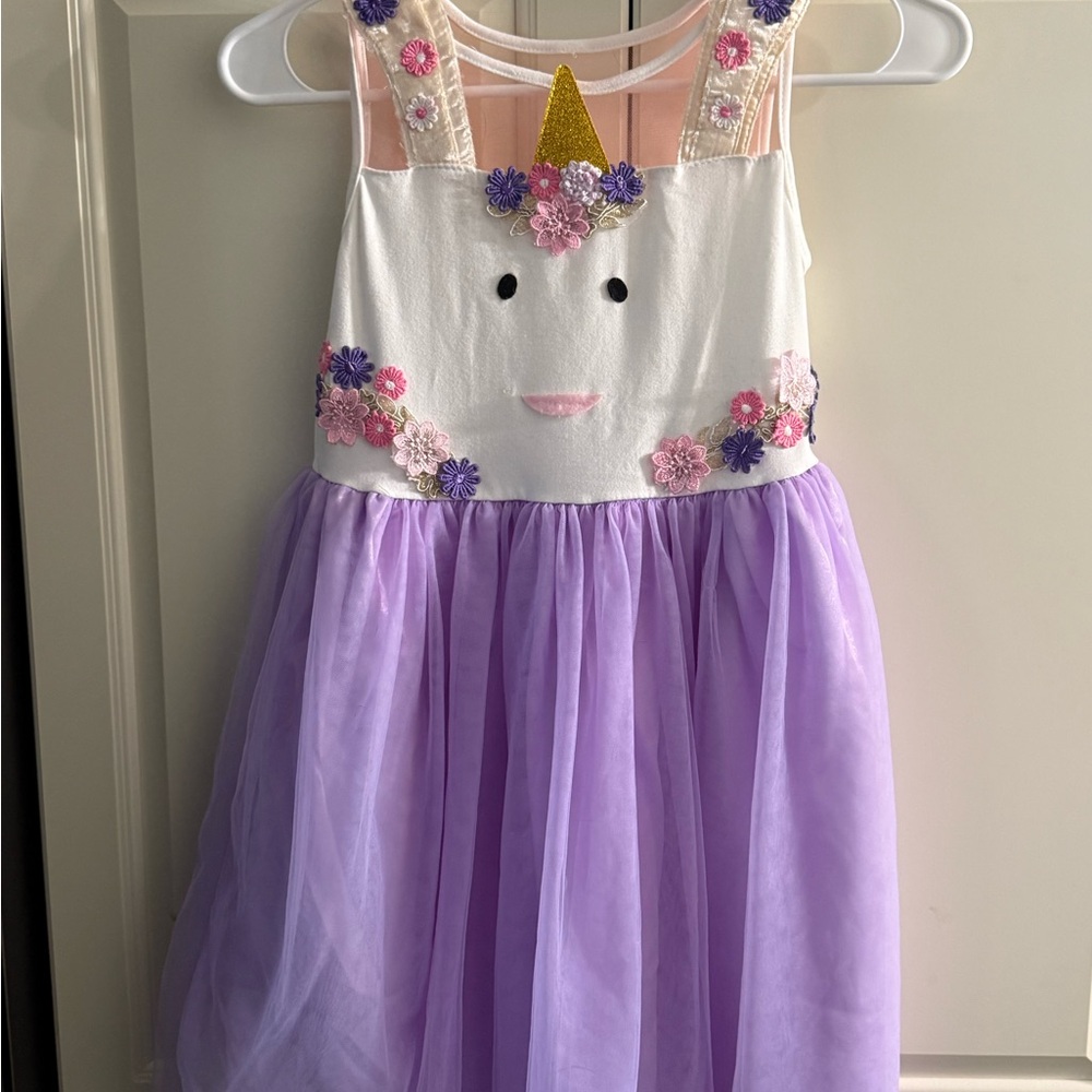 Unicorn Dress with Purple Skirt